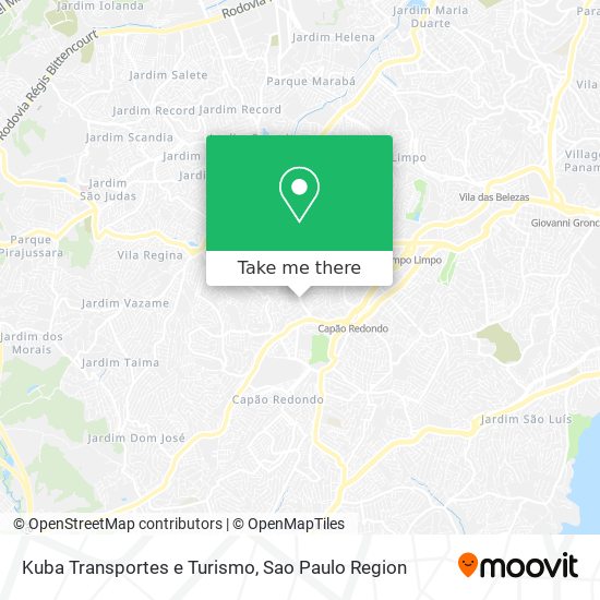 Kuba Transportes e Turismo map