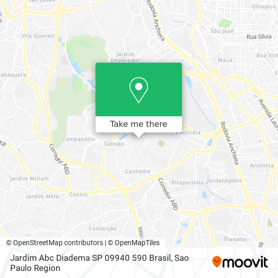 Jardim Abc  Diadema   SP  09940 590  Brasil map