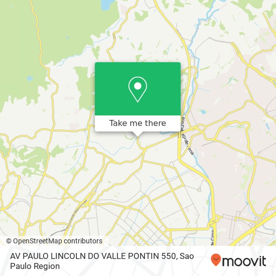 AV PAULO LINCOLN DO VALLE PONTIN 550 map