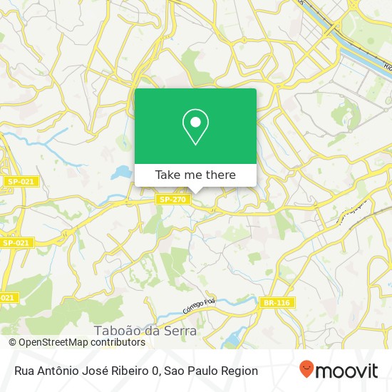 Mapa Rua Antônio José Ribeiro 0