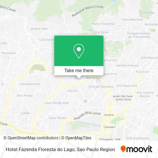 Hotel Fazenda Floresta do Lago map