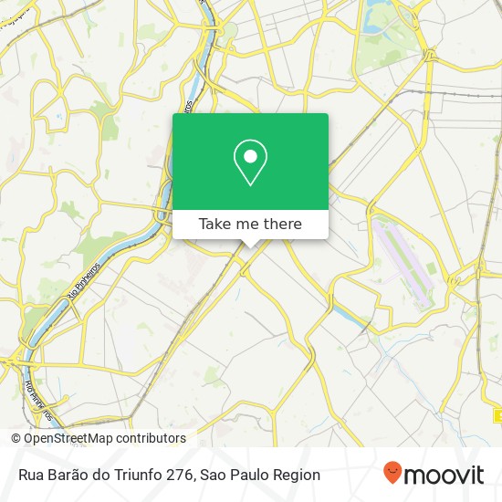 Mapa Rua Barão do Triunfo  276