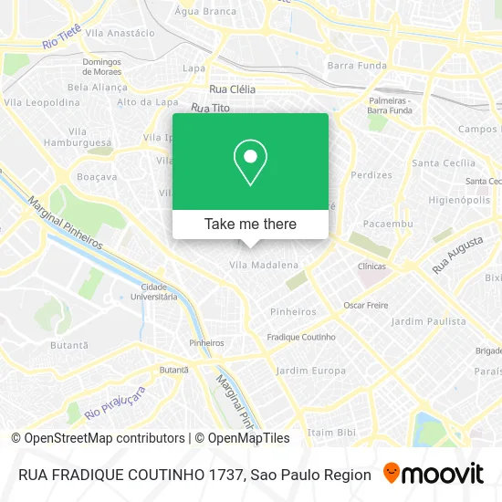 RUA FRADIQUE COUTINHO 1737 map