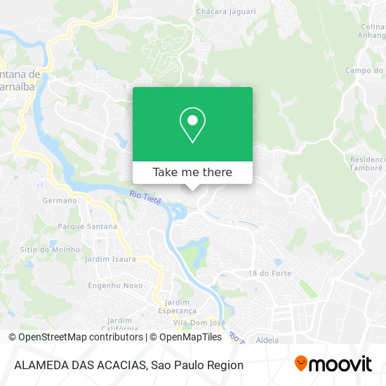 ALAMEDA DAS ACACIAS map