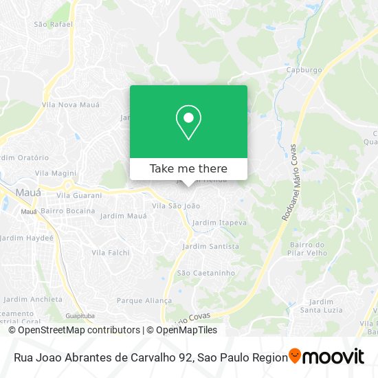 Rua Joao Abrantes de Carvalho 92 map