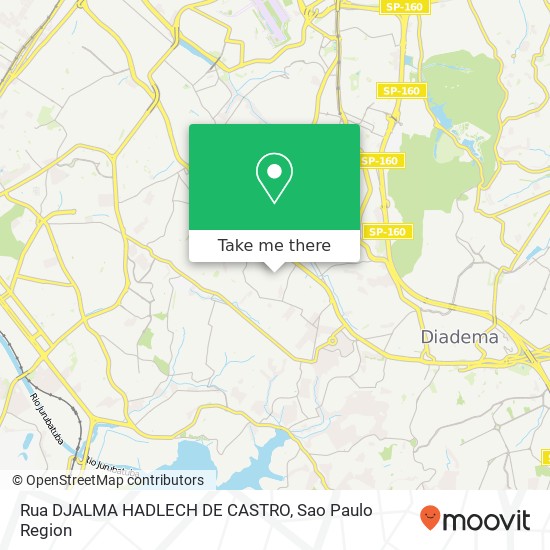 Mapa Rua DJALMA HADLECH DE CASTRO