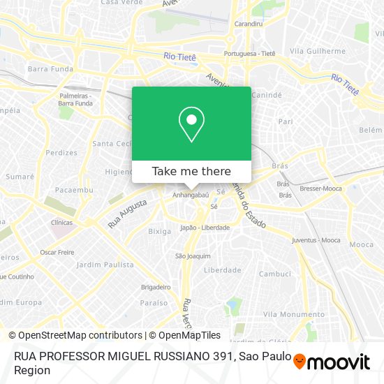 RUA PROFESSOR MIGUEL RUSSIANO 391 map