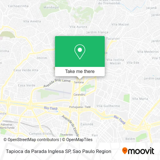 Tapioca da Parada Inglesa SP map