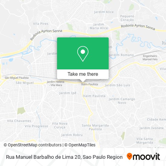 Mapa Rua Manuel Barbalho de Lima 20