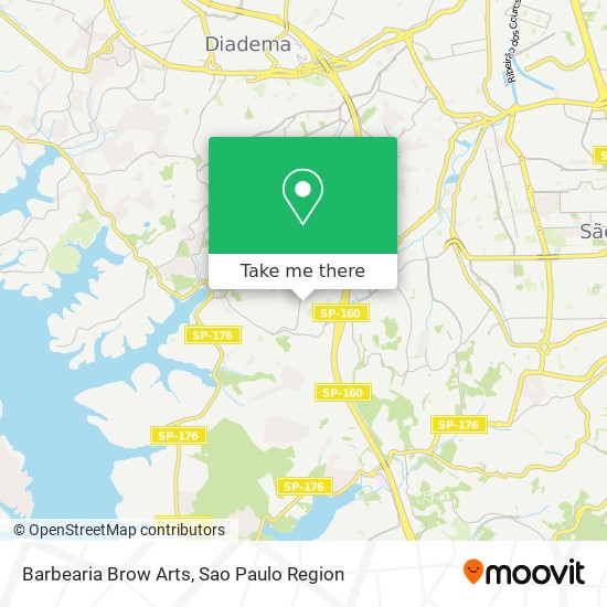 Barbearia Brow Arts map