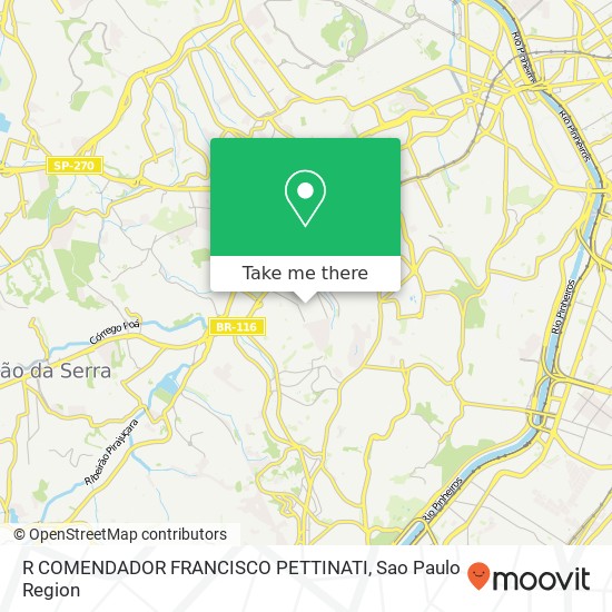 R COMENDADOR FRANCISCO PETTINATI map