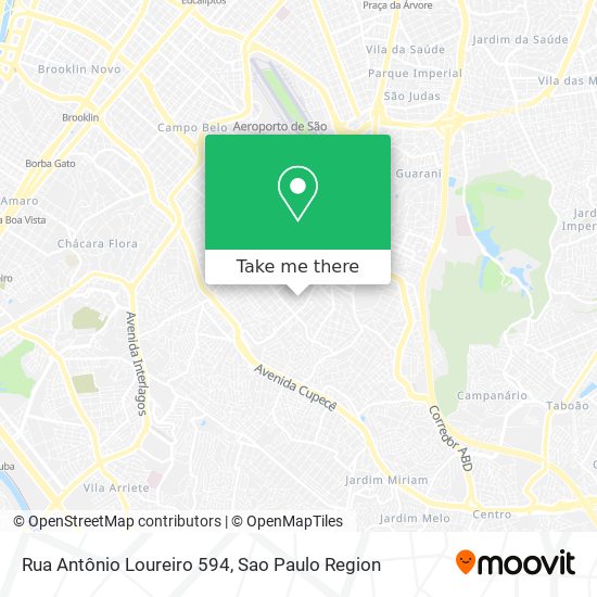 Mapa Rua Antônio Loureiro 594