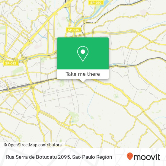Mapa Rua Serra de Botucatu 2095