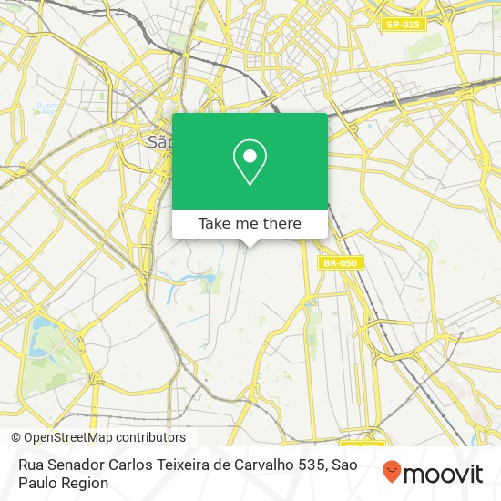 Rua Senador Carlos Teixeira de Carvalho 535 map