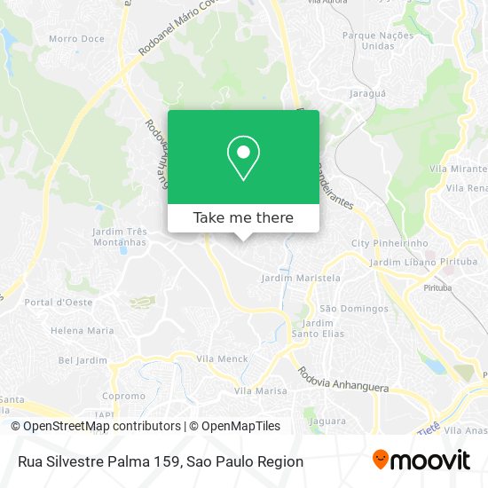 Rua Silvestre Palma 159 map