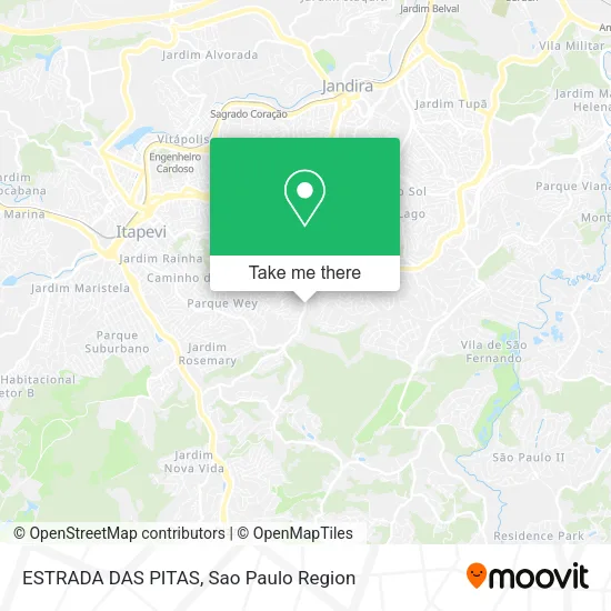 ESTRADA DAS PITAS map
