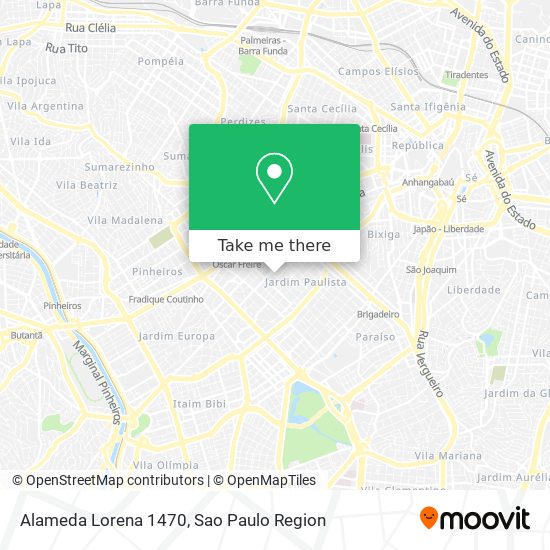 Alameda Lorena 1470 map