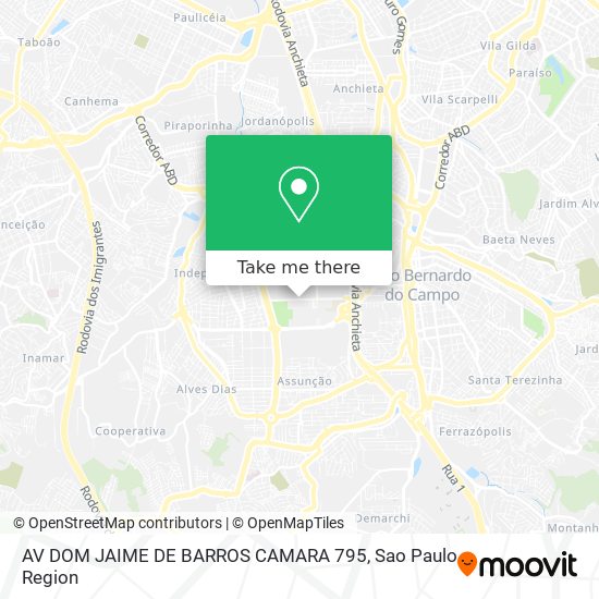 AV DOM JAIME DE BARROS CAMARA 795 map