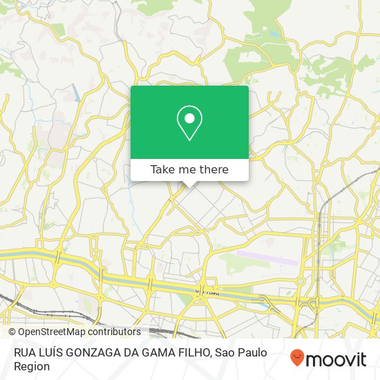 RUA LUÍS GONZAGA DA GAMA FILHO map