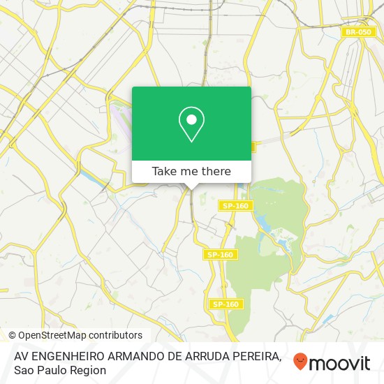 AV ENGENHEIRO ARMANDO DE ARRUDA PEREIRA map