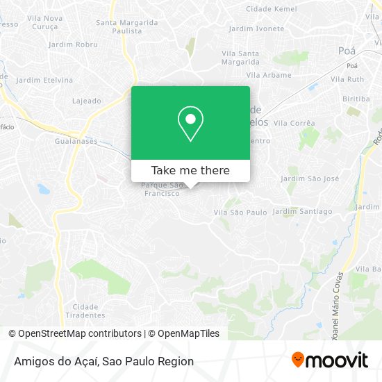 Amigos do Açaí map