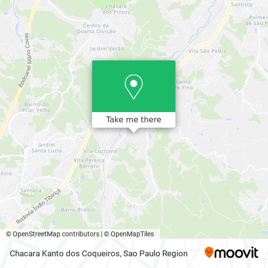 Chacara Kanto dos Coqueiros map