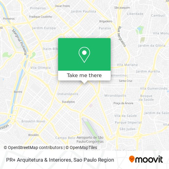 PR+ Arquitetura & Interiores map