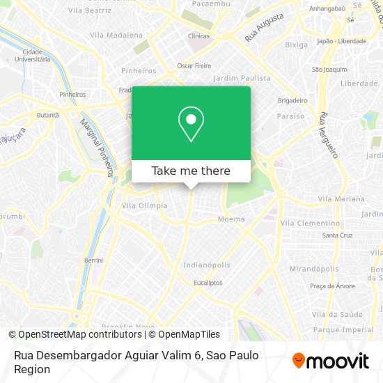 Mapa Rua Desembargador Aguiar Valim 6