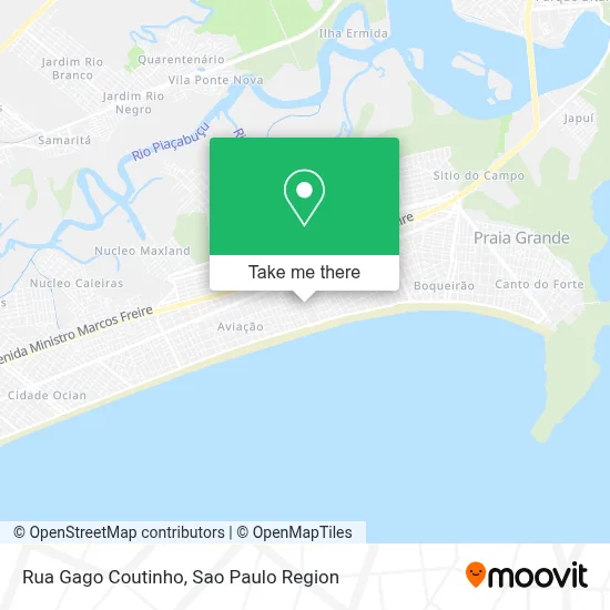 Rua Gago Coutinho map