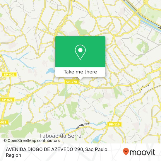 AVENIDA DIOGO DE AZEVEDO  290 map