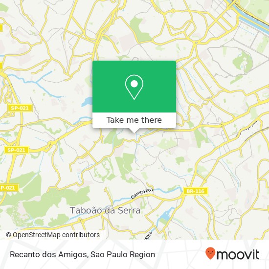 Recanto dos Amigos map