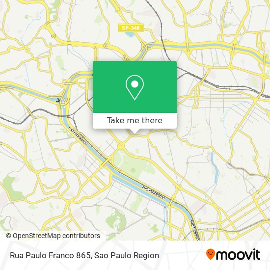 Mapa Rua Paulo Franco 865