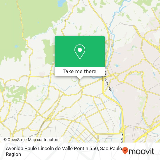 Mapa Avenida Paulo Lincoln do Valle Pontin 550
