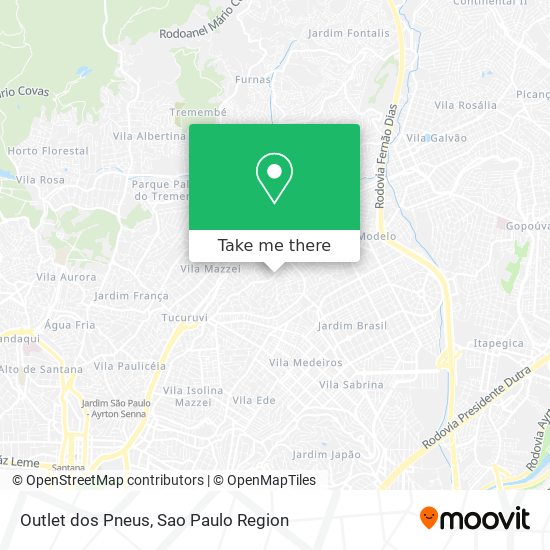 Outlet dos Pneus map