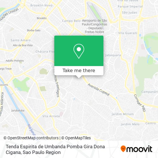 Tenda Espirita de Umbanda Pomba Gira Dona Cigana map