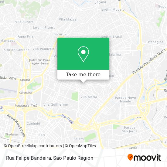 Rua Felipe Bandeira map