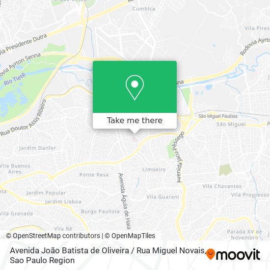 Avenida João Batista de Oliveira / Rua Miguel Novais map