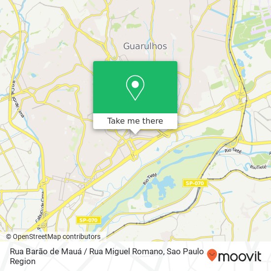 Mapa Rua Barão de Mauá / Rua Miguel Romano