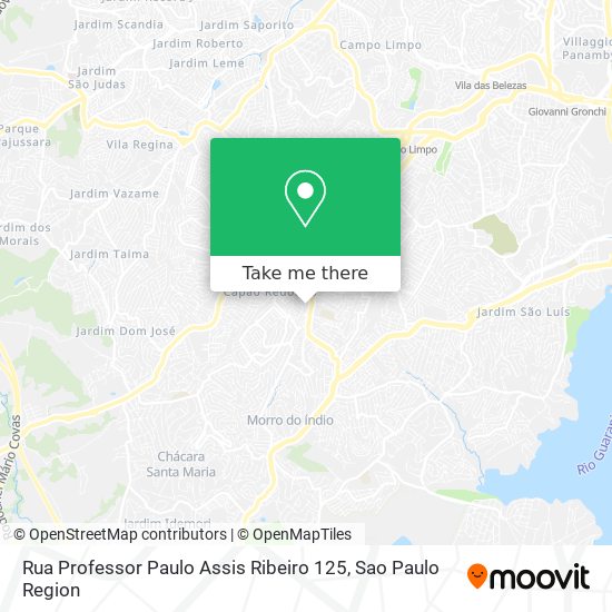 Mapa Rua Professor Paulo Assis Ribeiro 125