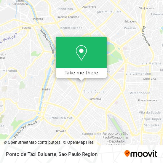 Mapa Ponto de Taxi Baluarte