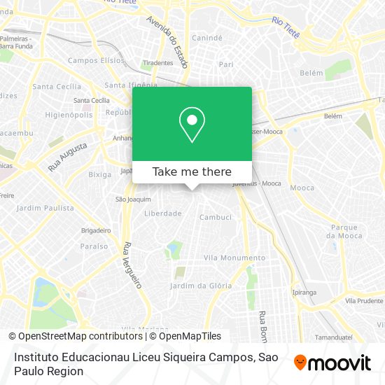 Mapa Instituto Educacionau Liceu Siqueira Campos