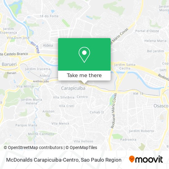 McDonalds Carapicuiba-Centro map