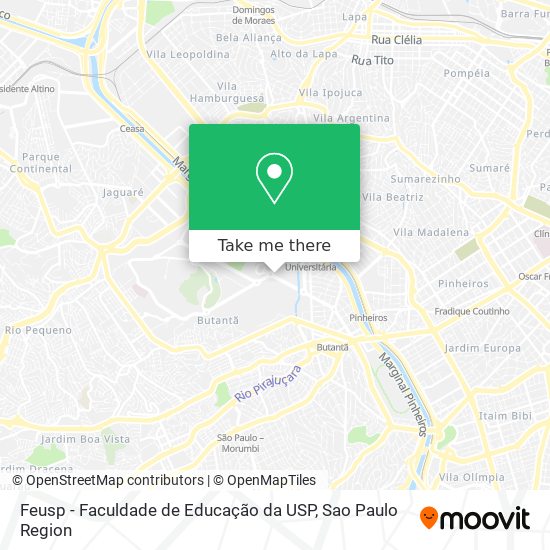 Feusp - Faculdade de Educação da USP map