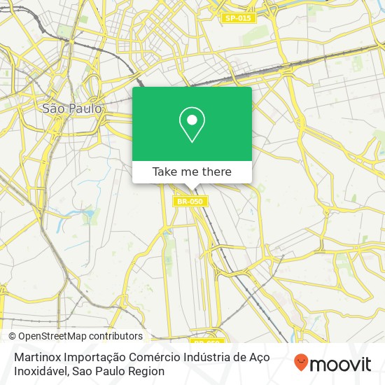 Martinox Importação Comércio Indústria de Aço Inoxidável map