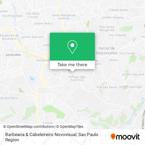 Barbearia & Cabeleireiro Novovisual map