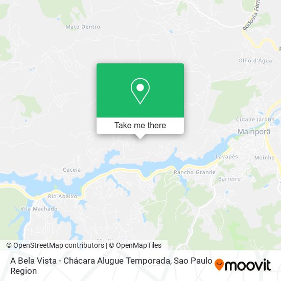 A Bela Vista - Chácara Alugue Temporada map