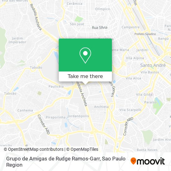 Grupo de Amigas de Rudge Ramos-Garr map