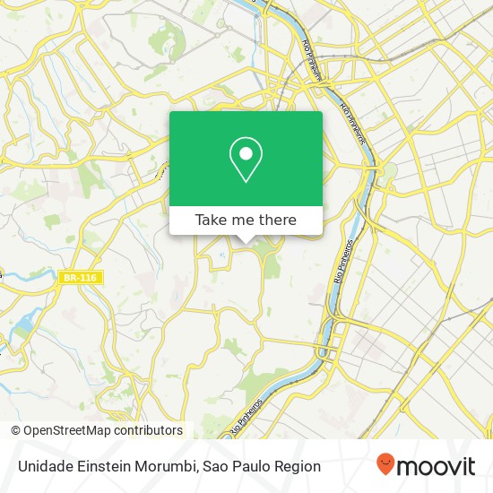 Unidade Einstein Morumbi map