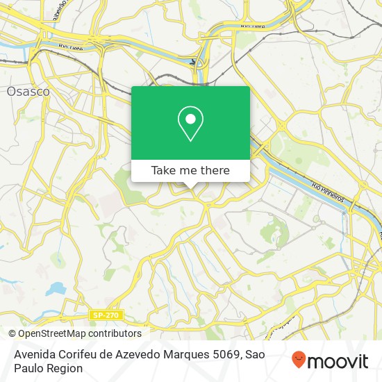 Avenida Corifeu de Azevedo Marques 5069 map