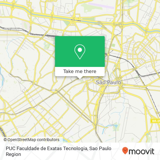 PUC Faculdade de Exatas Tecnologia map